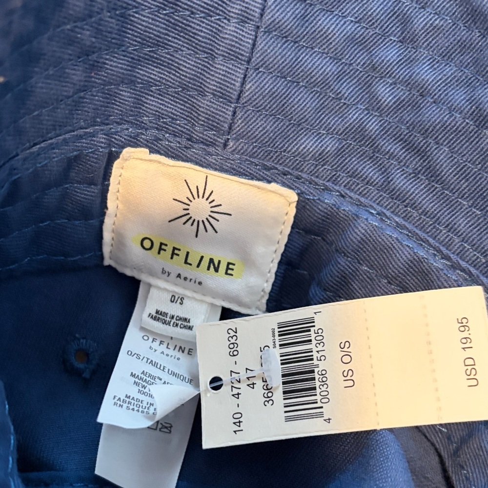 Aerie Blue Bucket Hat with Sun Design - Picture 2 of 4